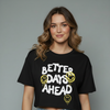 Women's Positive Vibes Graphic Crop Top
