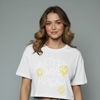 Women's Positive Vibes Graphic Crop Top