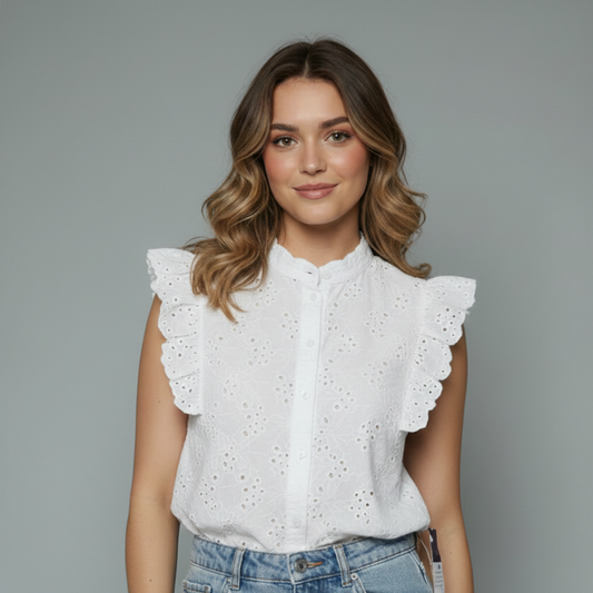 Eyelet Lace Top Cutlon for girls