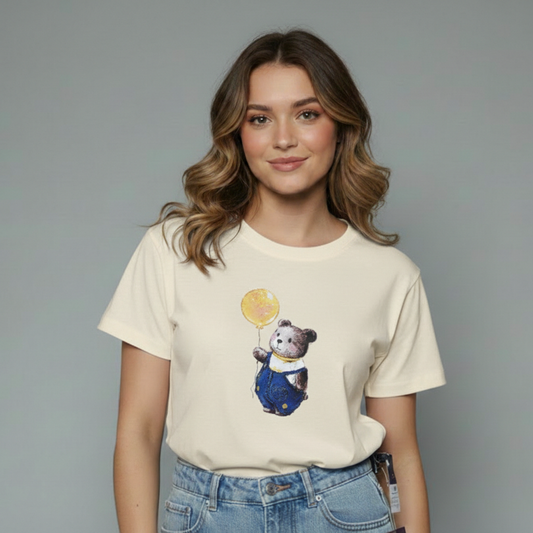 Cute Bear graphic top for girls