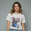 Urban Marbled Teddy Graphic Printed top for girls