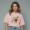 Playful Pup Graphic Printed Top