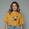 Playful Pup Graphic Printed Top
