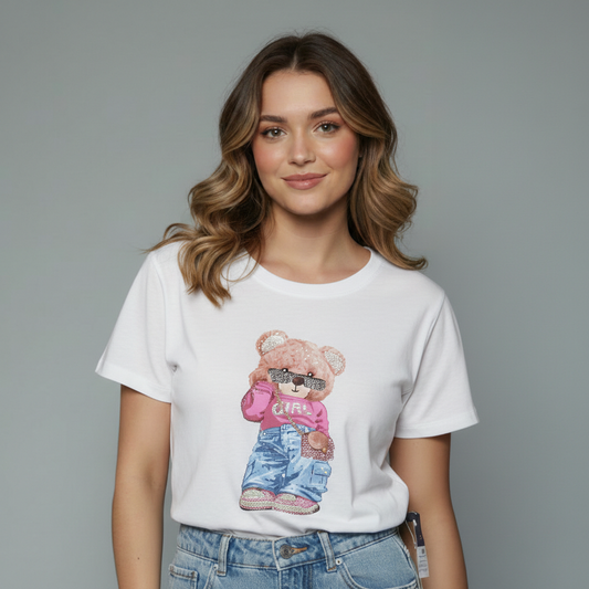 Chic Teddy Graphic top